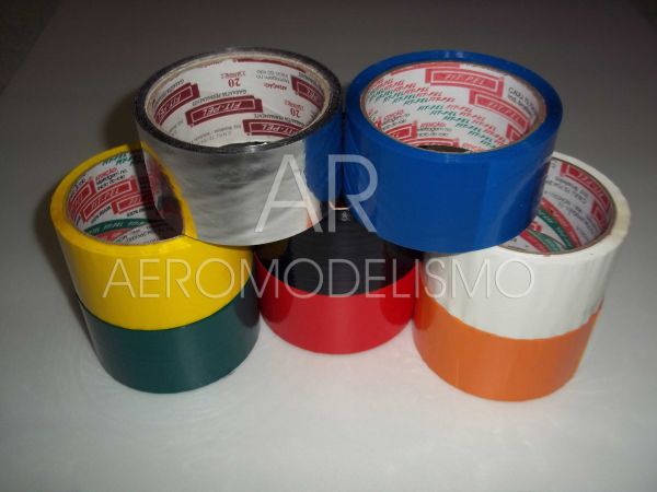 Fitas Coloridas 48mm x 40m p/ Entelagem Aeromodelo, Decoração e Afins