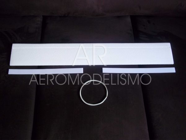 Asa Treinador Isopor P3 18cm x 1,00m c/ Fibra e Ailerons